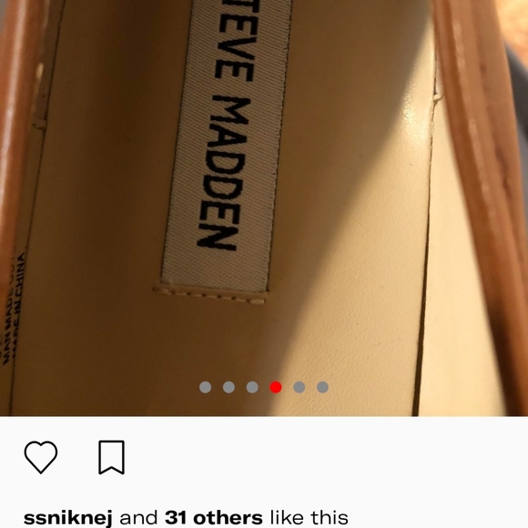 Pair of Steve Madden Tan, White and Black Color Block Platform Loafers Size 8.5 - Picture 4 of 7